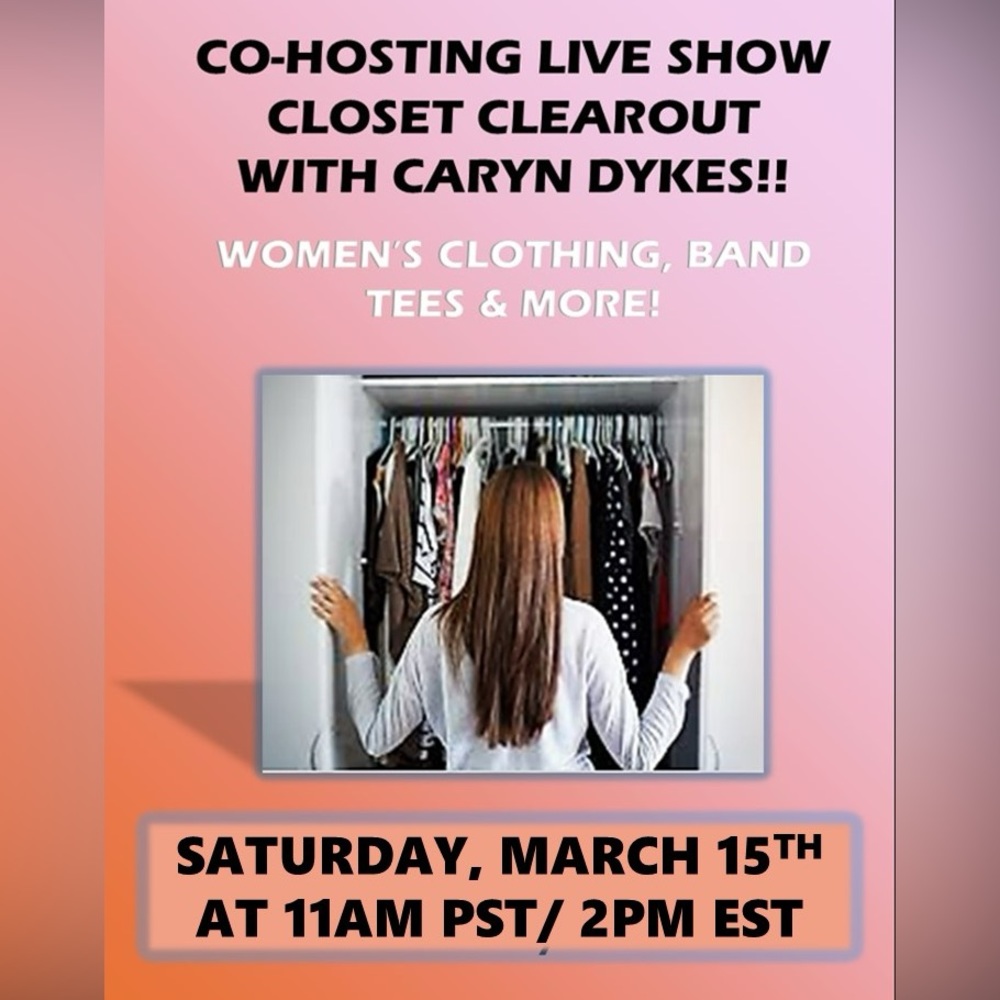 LIVE SHOW NOTIFICATION! Co-hosting w Caryn Dykes TMRW, Sat March 16th @ 2pm EST